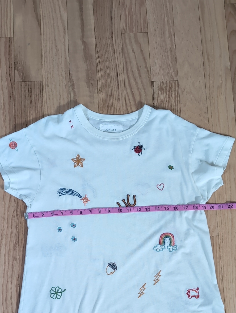 The Great Charm Boxy Crew T-shirt 1 Small - Picture 8 of 9